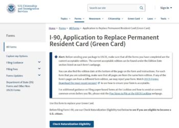 미국 영주권 만료 전 갱신 완벽 가이드(Green Card, I-90)