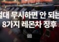 내 차가 ‘레몬’임을 알려주는 8가지 징후