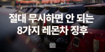 내 차가 ‘레몬’임을 알려주는 8가지 징후